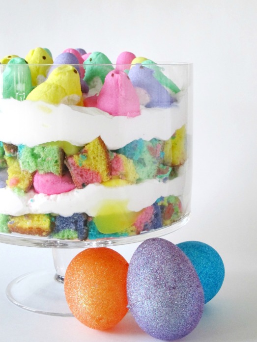 Rainbow Peeps Trifle | Shake Bake and Party