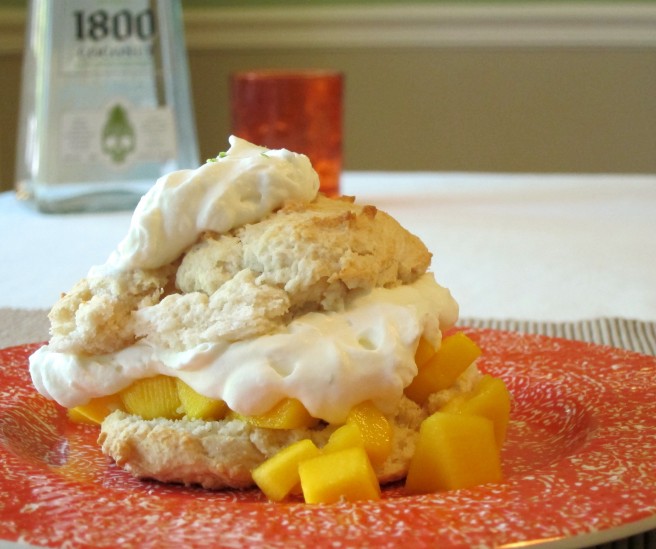 Mango Shortcakes with Coconut Tequila Whipped Cream