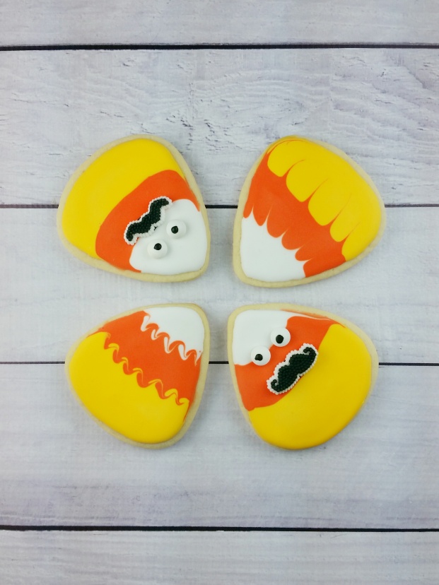 Candy Corn Sugar Cookies for #Halloween