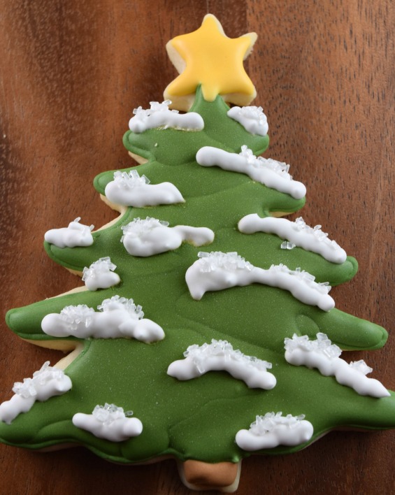 Christmas Tree Decorated Cookie 