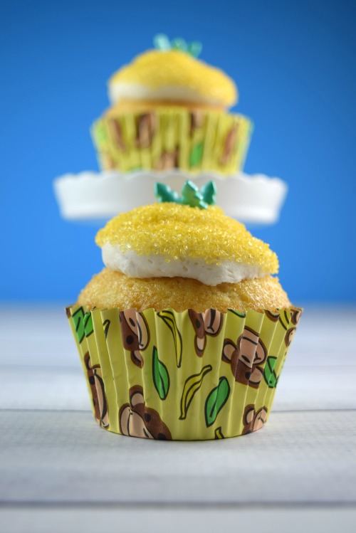 Outside In Pineapple Upside Down Cupcakes | Shake Bake and Party
